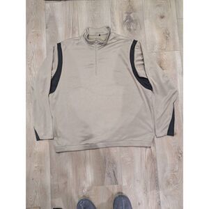 Nike Golf Therma-FIT Men’s 2XL Tan Black 1/4 Zip Pullover Jacket Lightweight